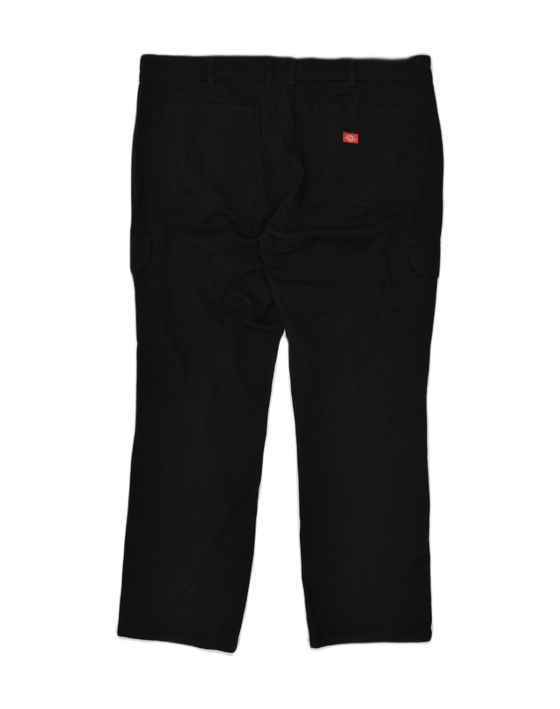 DICKIES Womens Straight Cargo Trousers US 18 2XL W40 L31 Black Cotton | Vintage Dickies | Thrift | Second-Hand Dickies | Used Clothing | Messina Hembry 