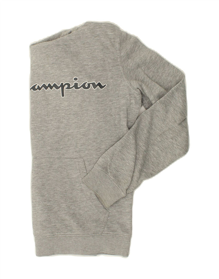 CHAMPION Mens Graphic Hoodie Jumper XS Grey Cotton Vintage Champion and Second-Hand Champion from Messina Hembry 
