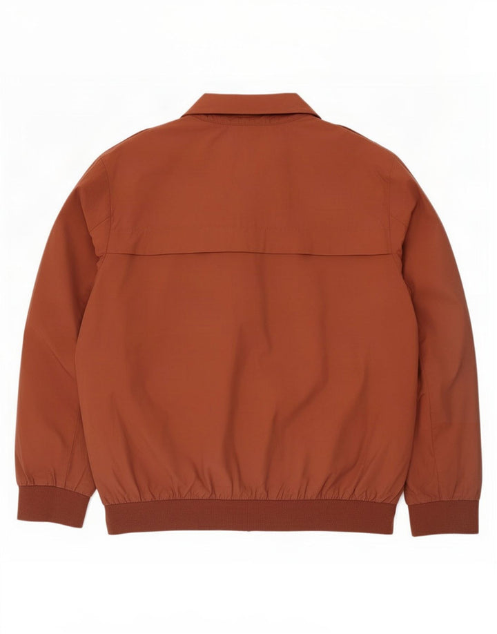 Vintage Mens Bomber Jacket UK 46 3XL Brown Polyamide