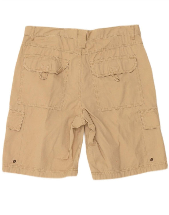 ASICS Mens Cargo Shorts Medium W32 Beige Cotton