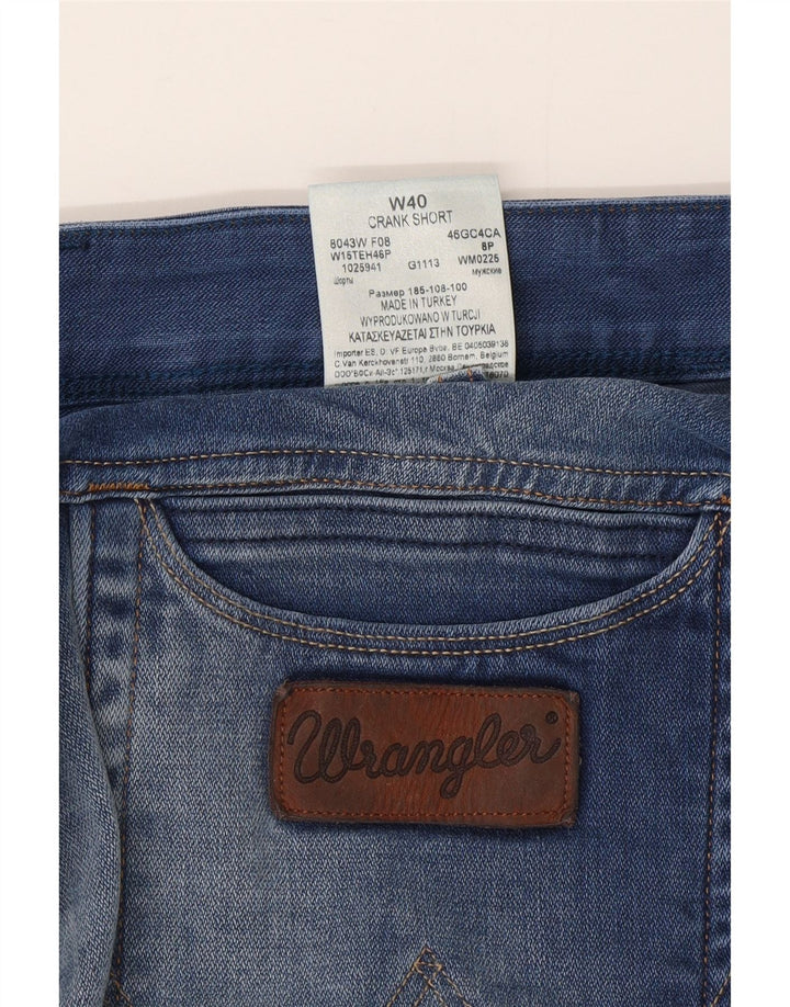 Wrangler Mens Crank Denim Shorts W40 XL Blue Cotton