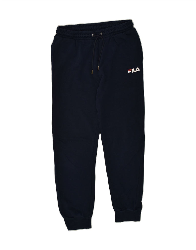 FILA Boys Tracksuit Trousers Joggers 13-14 Years Navy Blue Cotton | Vintage Fila | Thrift | Second-Hand Fila | Used Clothing | Messina Hembry 