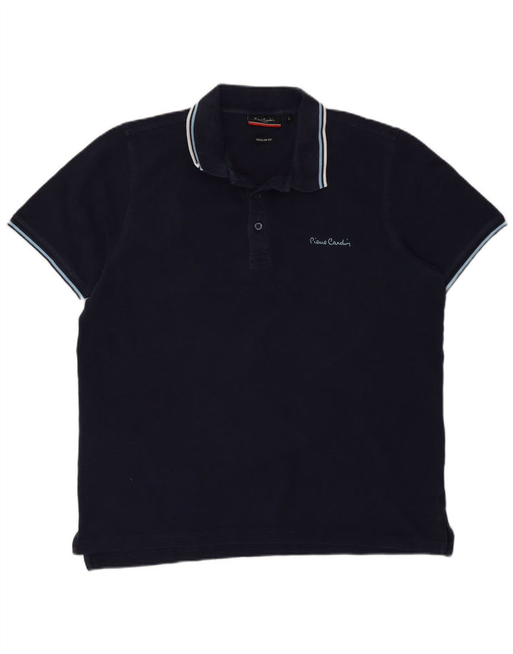 Pierre Cardin Mens Regular Fit Polo Shirt Large Navy Blue