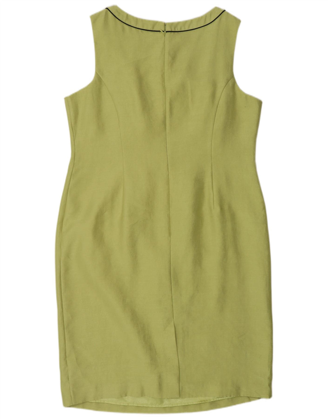 Jacques Vert Womens Sleeveless Sheath Dress UK 18 XL Green Polyester