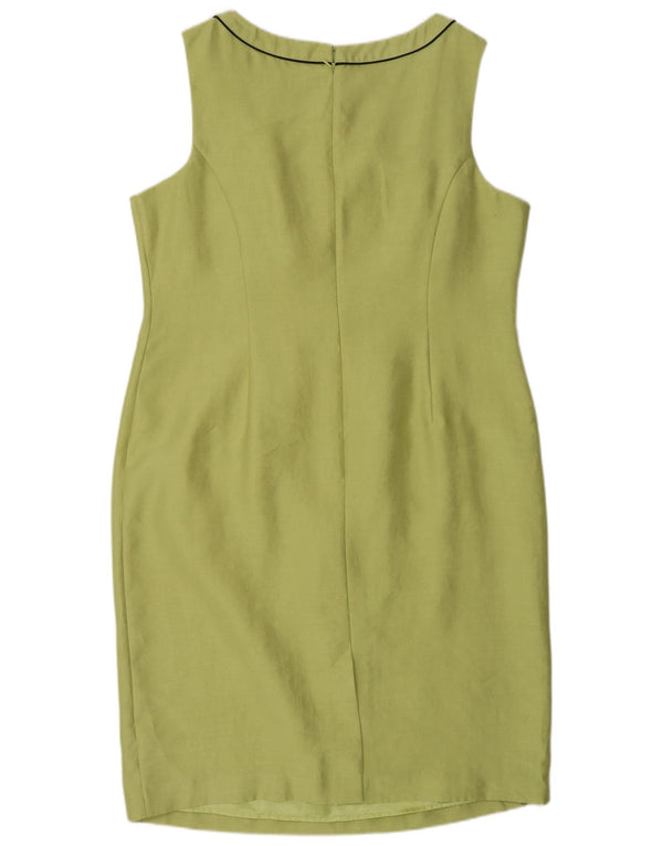 Jacques Vert Womens Sleeveless Sheath Dress UK 18 XL Green Polyester
