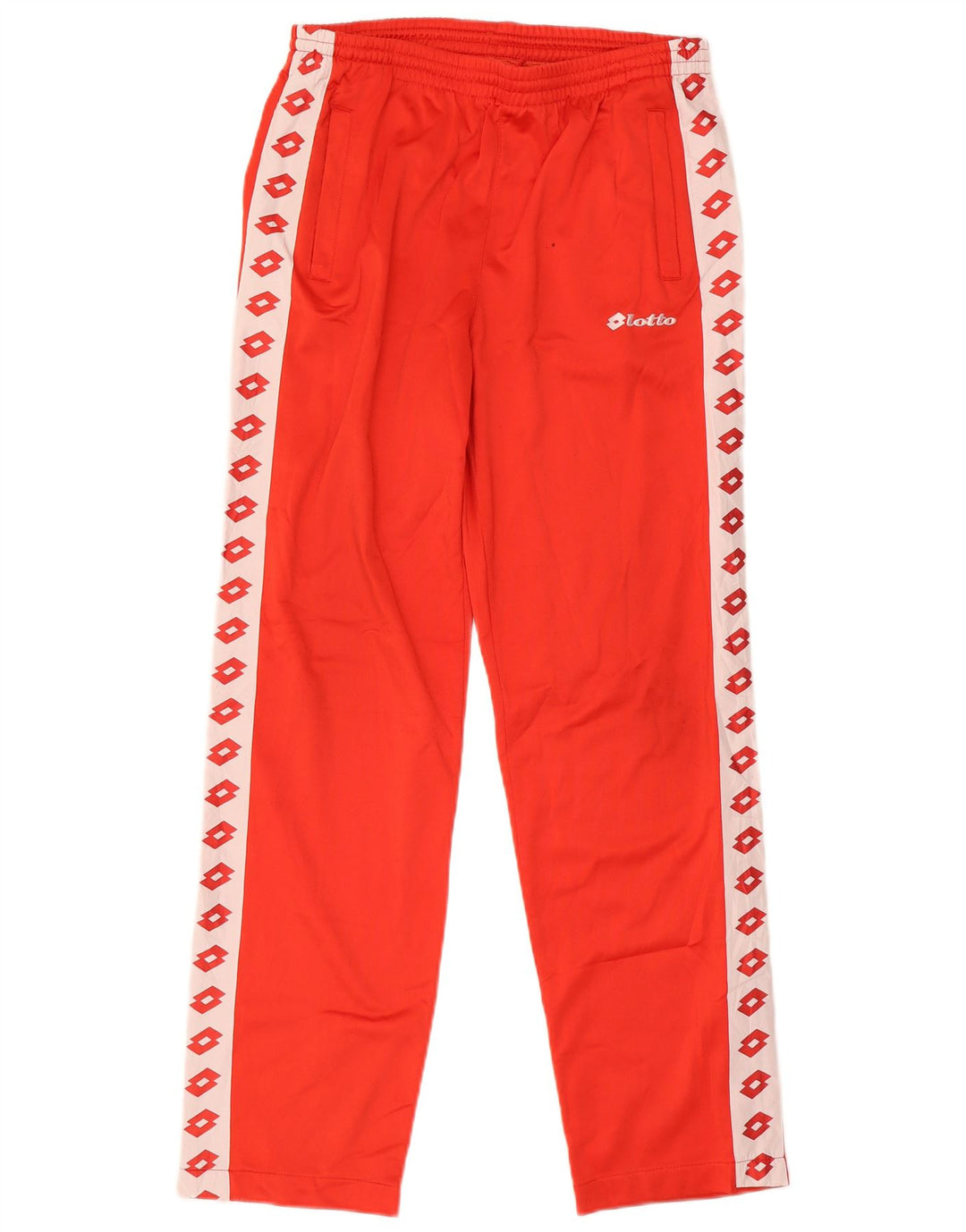Lotto Mens Graphic Tracksuit Trousers Large  Red Colourblock