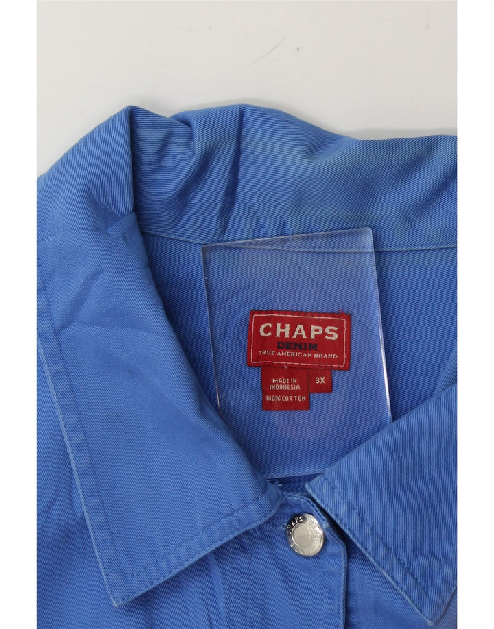 CHAPS Womens Denim Jacket UK 22 3XL Blue Cotton Vintage Chaps and Second-Hand Chaps from Messina Hembry 
