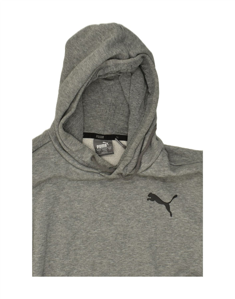 PUMA Mens Hoodie Jumper Small Grey Cotton Vintage Puma and Second-Hand Puma from Messina Hembry 