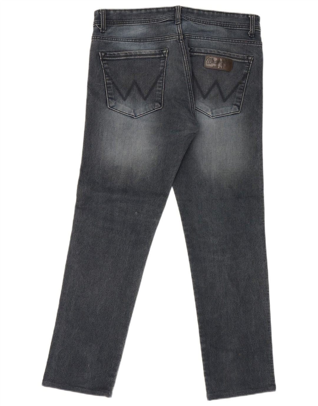 Wrangler Mens Straight Jeans W36 L30 Blue Cotton