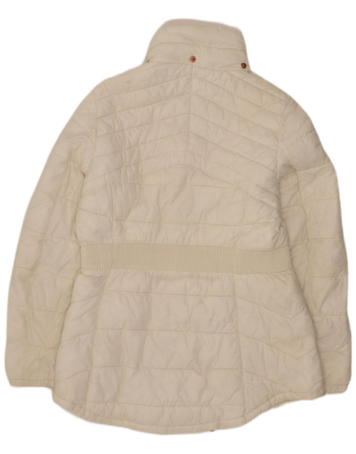 Barbour Womens Padded Coat UK 14 Large White Synthetic