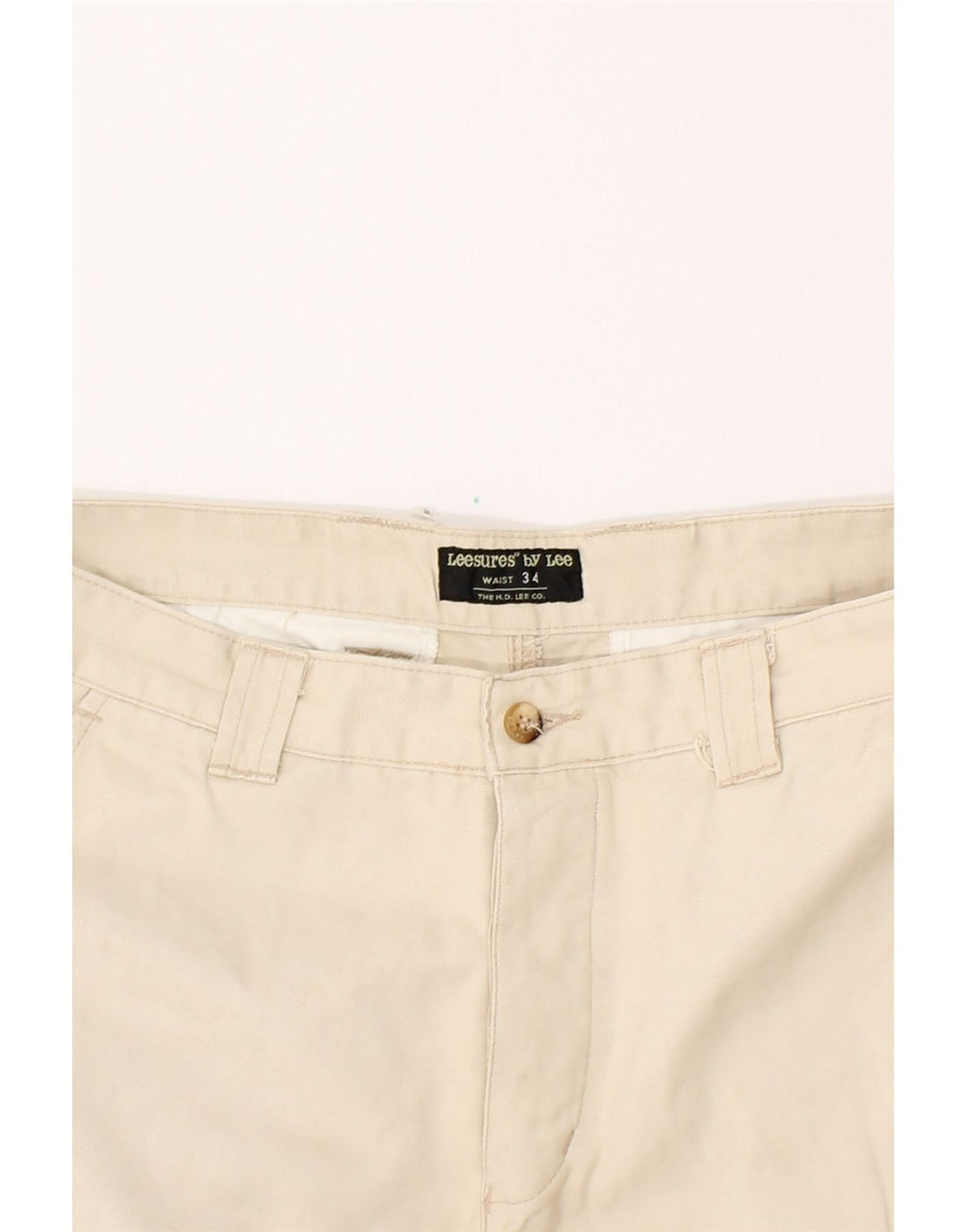 LEE Mens Straight Cargo Trousers W34 L30 Beige Vintage Lee and Second-Hand Lee from Messina Hembry 