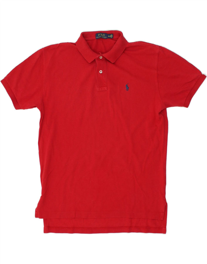 POLO RALPH LAUREN Mens Polo Shirt Medium Red Cotton | Vintage Polo Ralph Lauren | Thrift | Second-Hand Polo Ralph Lauren | Used Clothing | Messina Hembry 