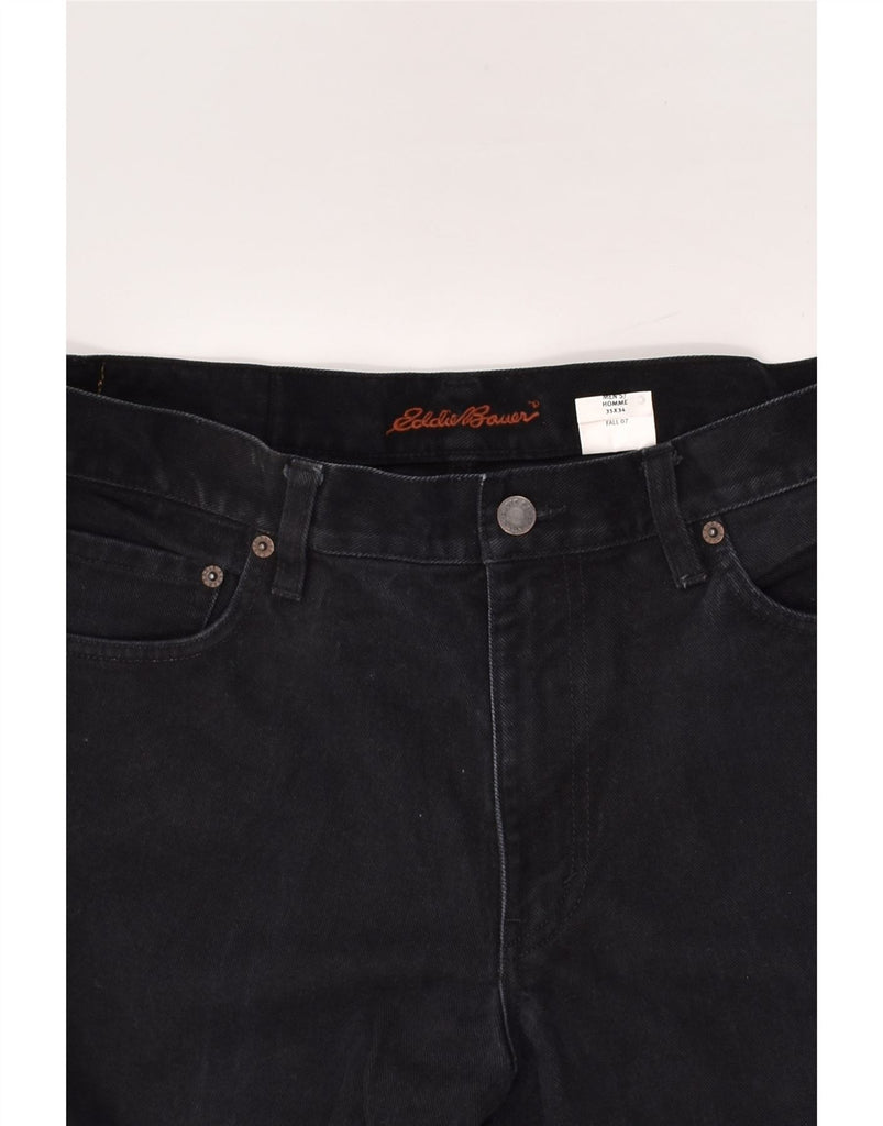 EDDIE BAUER Mens Straight Jeans W35 L34 Black Cotton | Vintage Eddie Bauer | Thrift | Second-Hand Eddie Bauer | Used Clothing | Messina Hembry 