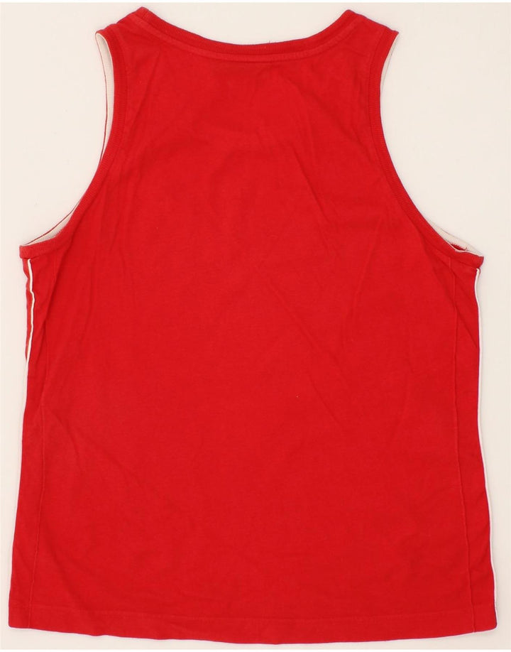 LOTTO Boys Vest Top 15-16 Years XL Red Vintage Lotto and Second-Hand Lotto from Messina Hembry 