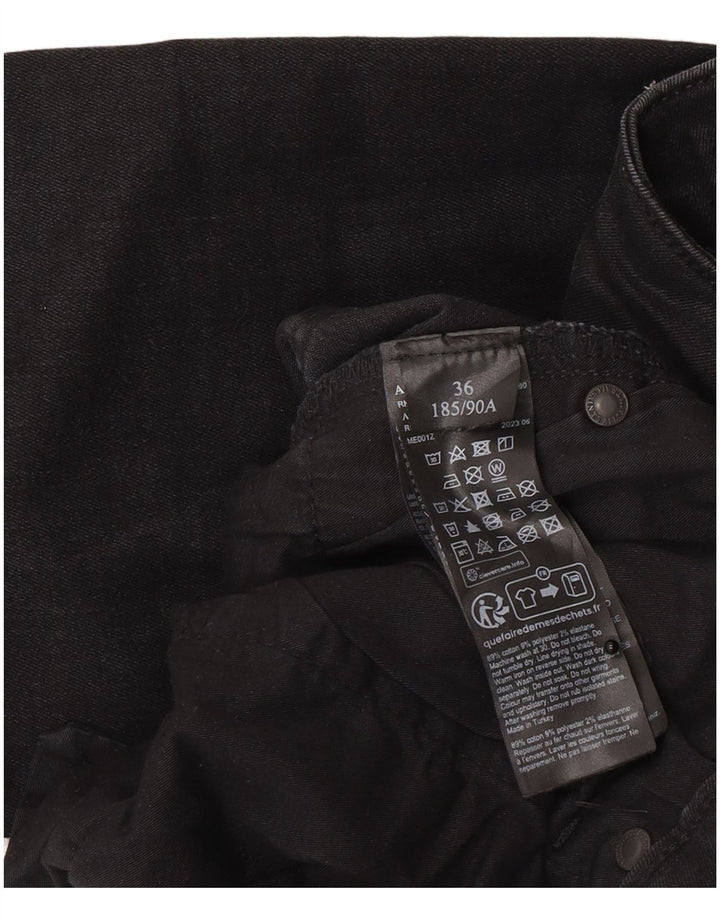 All Saints Mens Ronnie Slim Jeans W36 L30 Black Cotton
