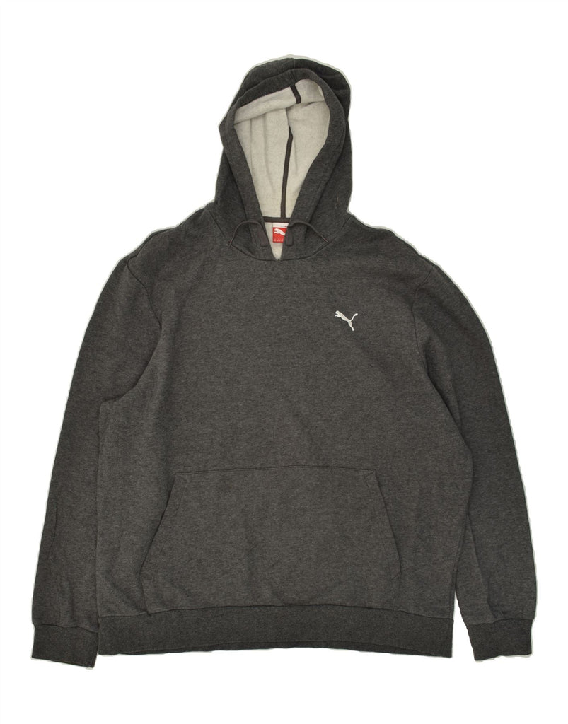 PUMA Mens Hoodie Jumper 2XL Grey Cotton | Vintage Puma | Thrift | Second-Hand Puma | Used Clothing | Messina Hembry 