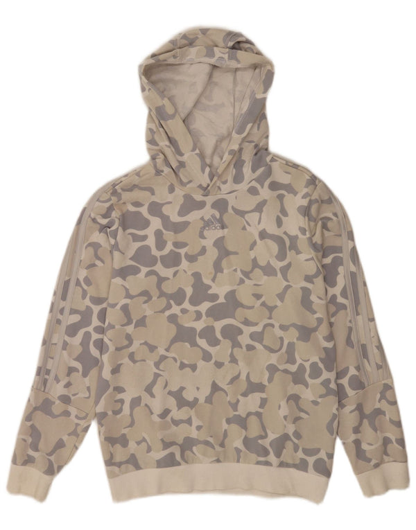 Adidas Girls Hoodie Jumper 11-12 Years Multicoloured Camouflage Cotton