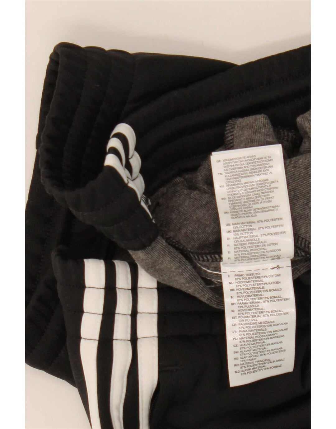 Adidas Mens Tracksuit Trousers Joggers XL Black Polyester