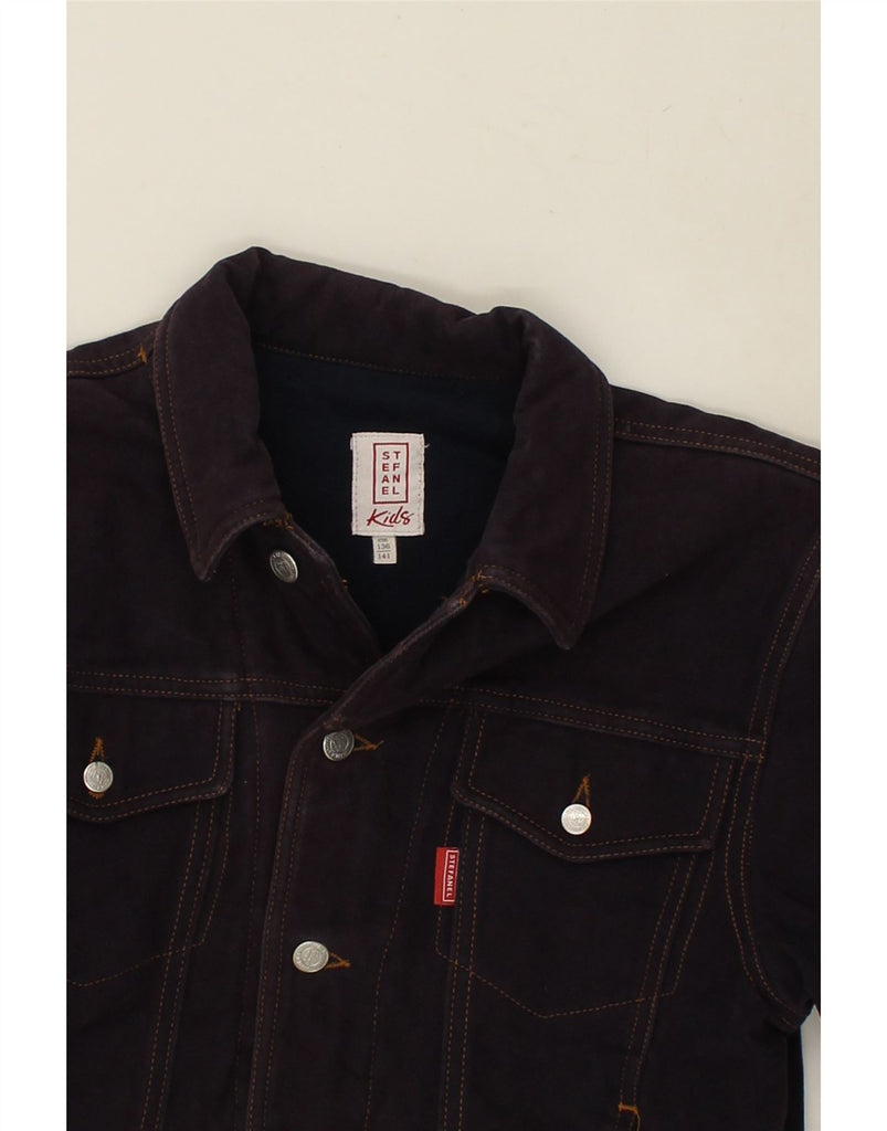 STEFANEL Boys Denim Jacket 9-10 Years Purple Cotton | Vintage Stefanel | Thrift | Second-Hand Stefanel | Used Clothing | Messina Hembry 