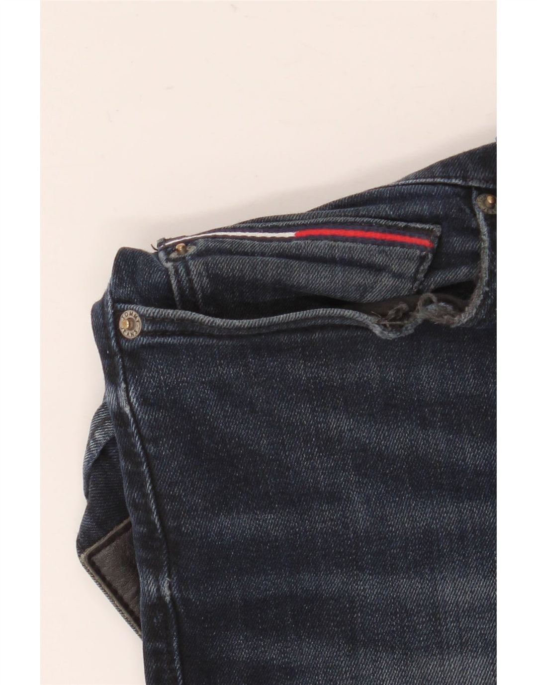 Tommy Hilfiger Mens Slim Jeans W30 L32 Navy Blue Cotton