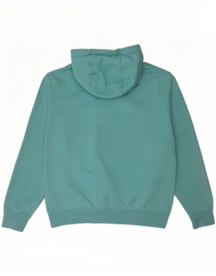 Nike Mens Hoodie Jumper Medium Blue Cotton