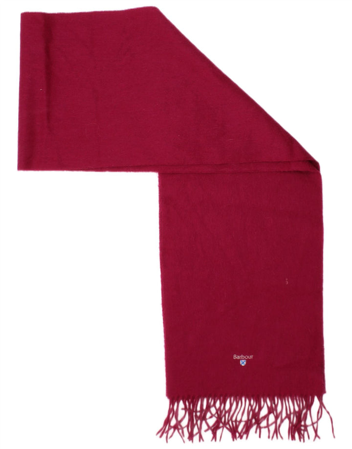 Barbour Womens Rectangle Scarf One Size Pink Lambswool