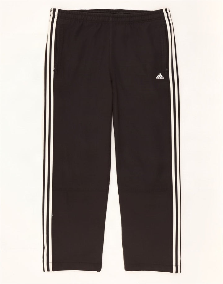 Adidas Mens Tracksuit Trousers Medium Black Polyester