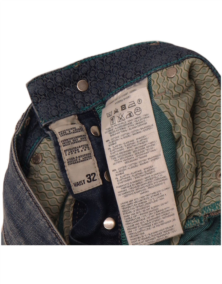Gas Womens Anders Denim Shorts  W32 Large Blue Cotton