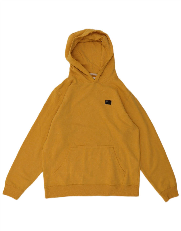 Billabong Boys Hoodie Jumper 15-16 Years Yellow Polyester