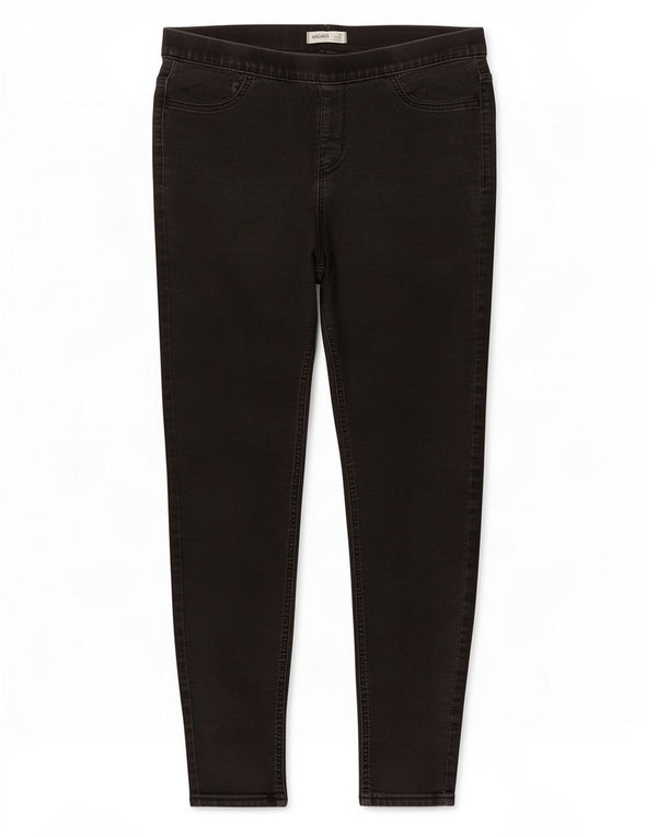 Marks & Spencer Womens Jegging Jeans UK 14 Medium W30 L29 Black Cotton