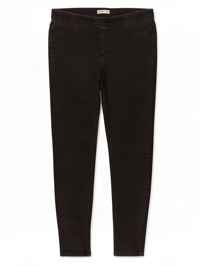 Marks & Spencer Womens Jegging Jeans UK 14 Medium W30 L29 Black Cotton