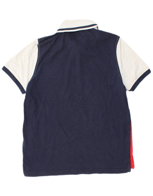 Tommy Hilfiger Mens Graphic Polo Shirt Medium Multicoloured Striped