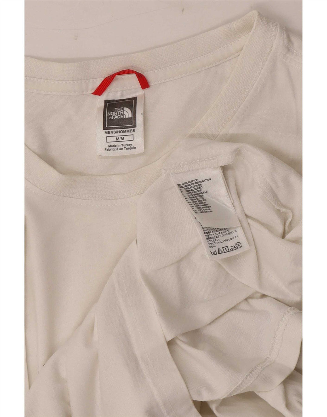 The North Face Mens T-Shirt Top Medium White Cotton