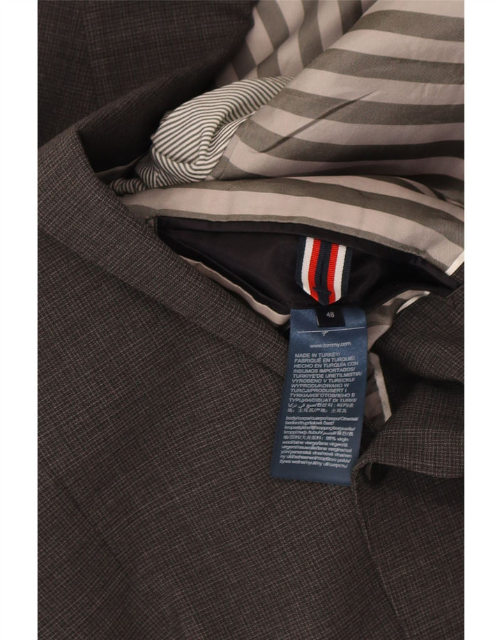 Tommy Hilfiger Mens 2 Button Blazer Jacket IT 48 Medium Grey Wool