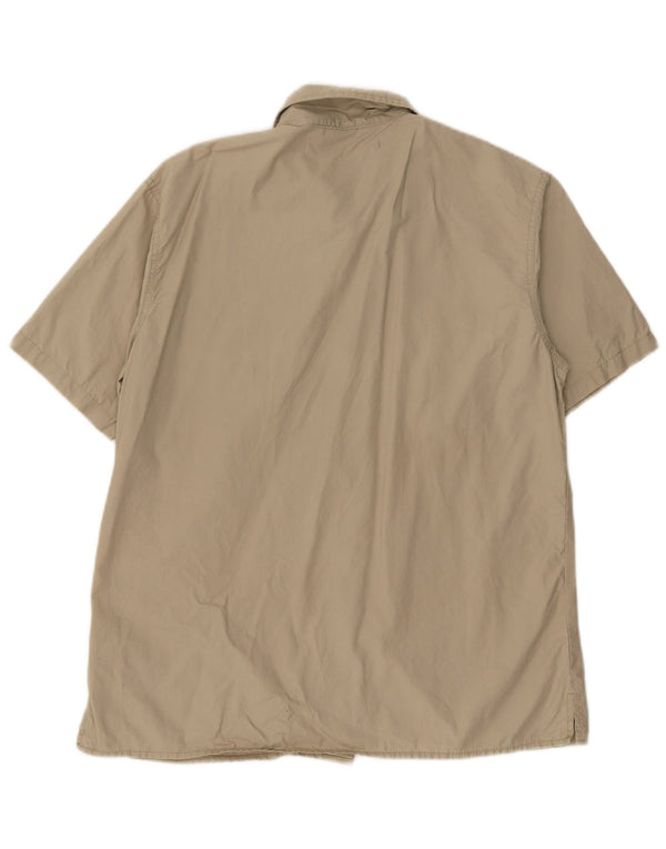 Lee Mens Short Sleeve Shirt Medium Khaki