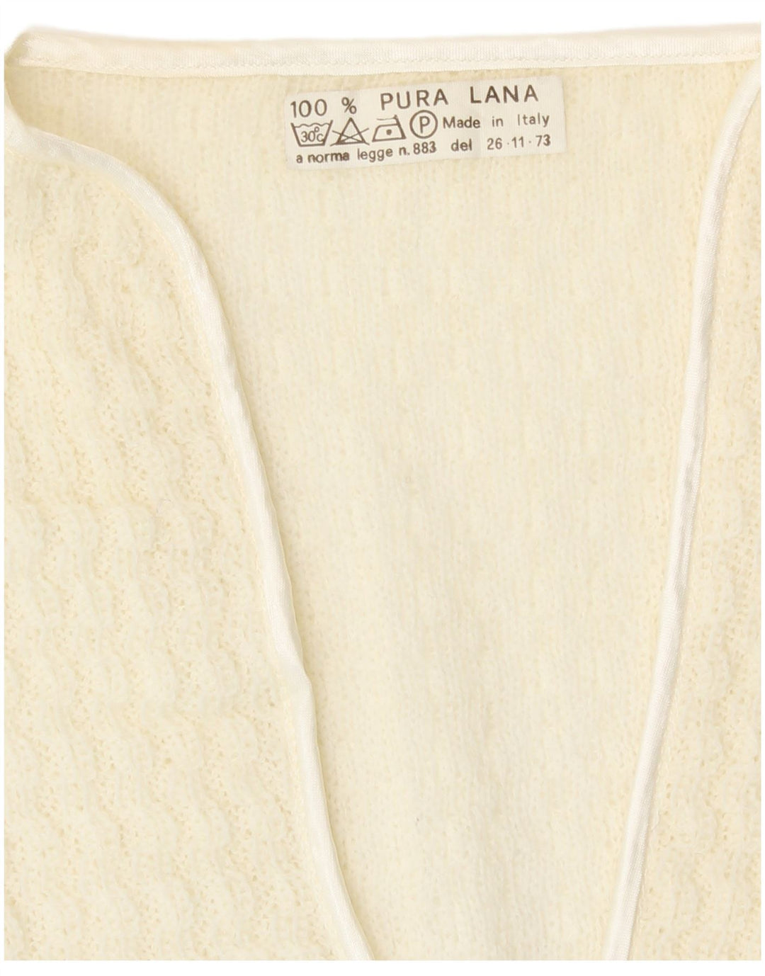 Vintage Womens Cardigan Sweater UK 16 Large Off White Wool