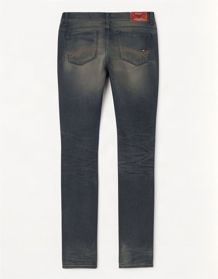 Tommy Hilfiger Womens Slim Jeans W28 L32 Blue Cotton