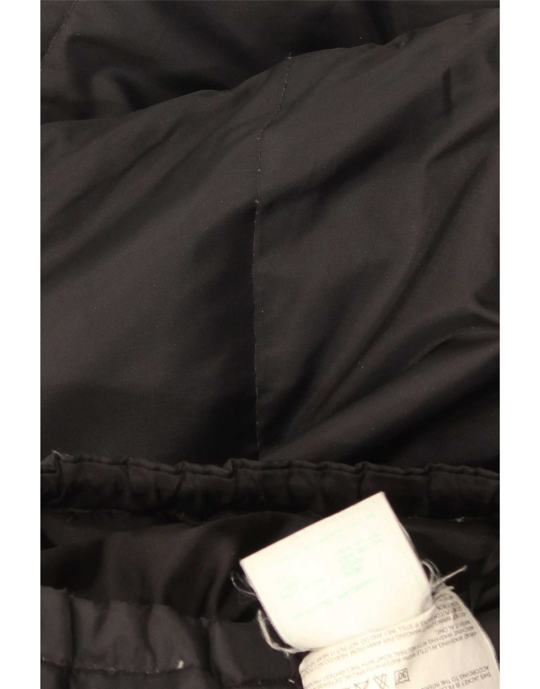 Vintage Womens Oversized Padded Coat UK 6 XS Black Nylon