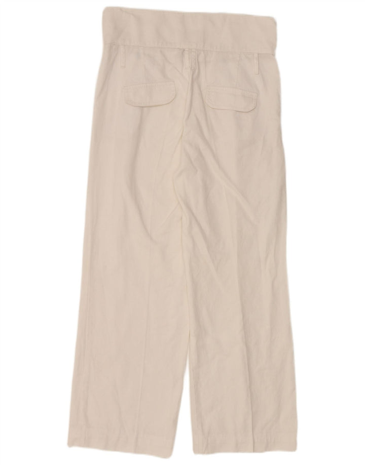 MASSIMO DUTTI Womens Pegged Chino Trousers W30 L27 White