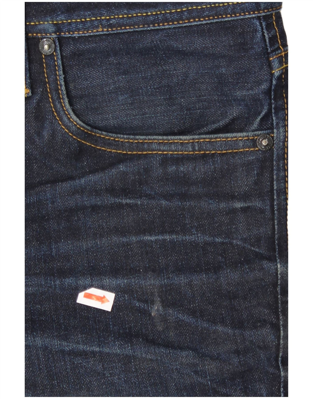Jack & Jones Mens Tim Slim Jeans W32 L32 Navy Blue Cotton