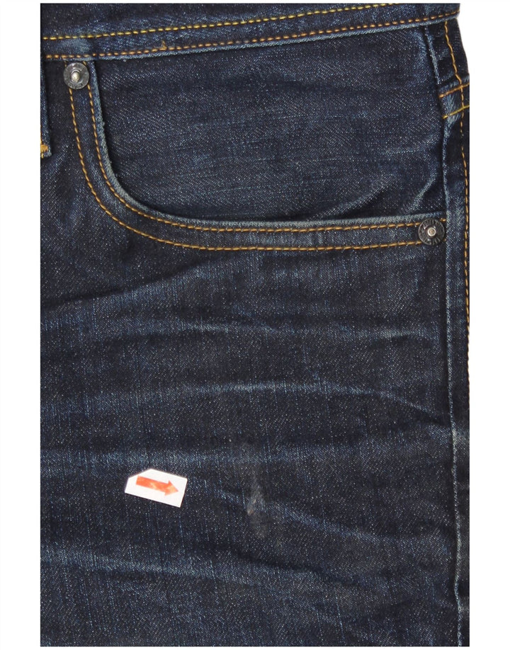 Jack & Jones Mens Tim Slim Jeans W32 L32 Navy Blue Cotton