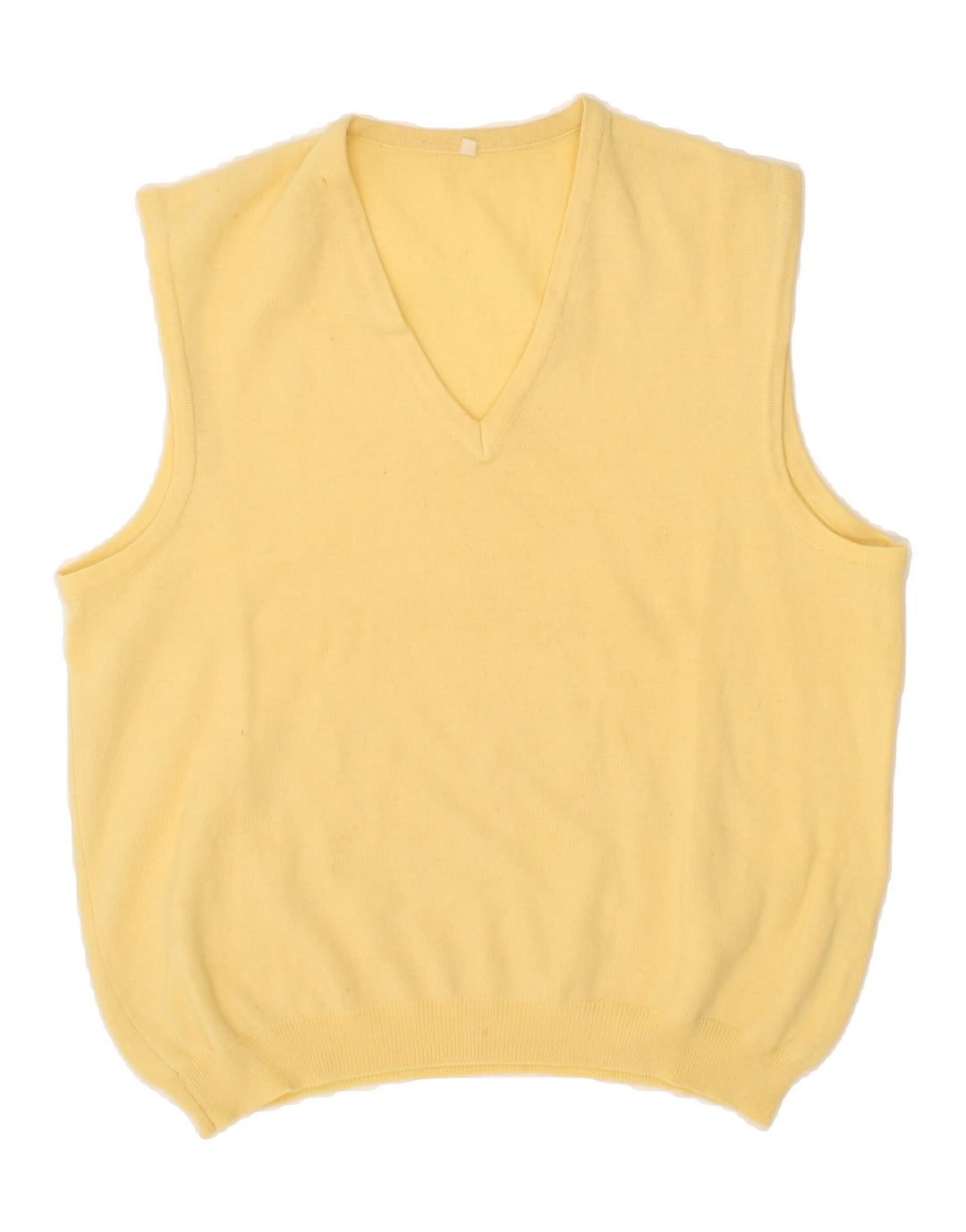 VINTAGE Womens Vest Tank Top IT 50 XL Yellow Vintage Vintage and Second-Hand Vintage from Messina Hembry 