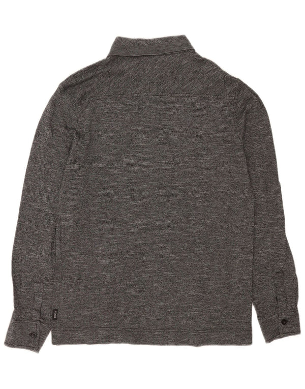 Hugo Boss Mens Regular Fit Rugby Polo Shirt Medium Grey Flecked