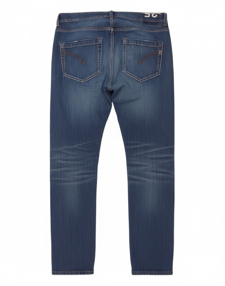 Dondup Mens Slim Jeans W35 L30 Blue Polyester