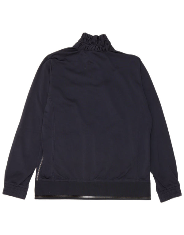 Champion Womens Easy Fit Tracksuit Top Jacket UK 10 Small Navy Blue