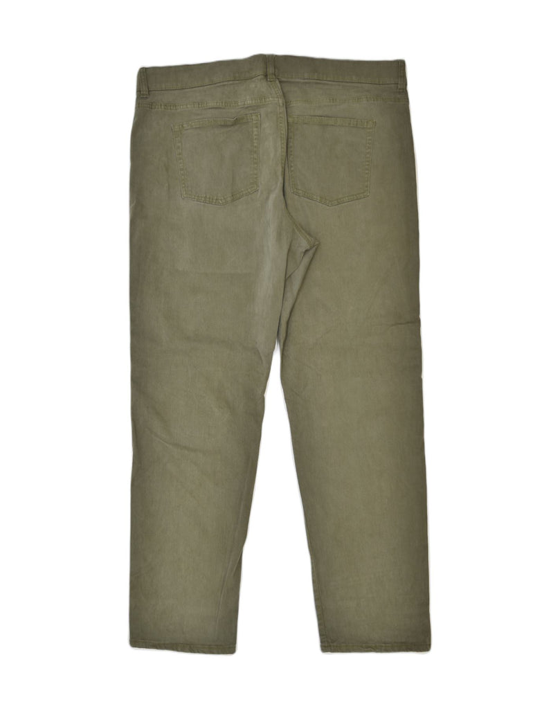 CHAPS Womens Slim Casual Trousers W40 L30 Khaki Cotton | Vintage | Thrift | Second-Hand | Used Clothing | Messina Hembry 