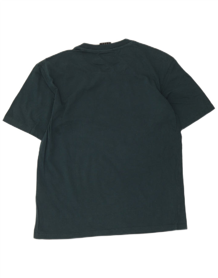 Umbro Mens Regular Graphic T-Shirt Top Small Green Cotton