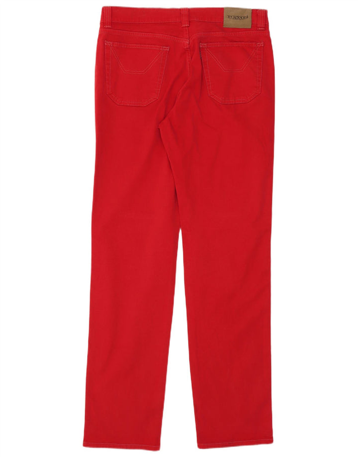 Jeckerson Mens Slim Jeans W36 L34 Red Cotton