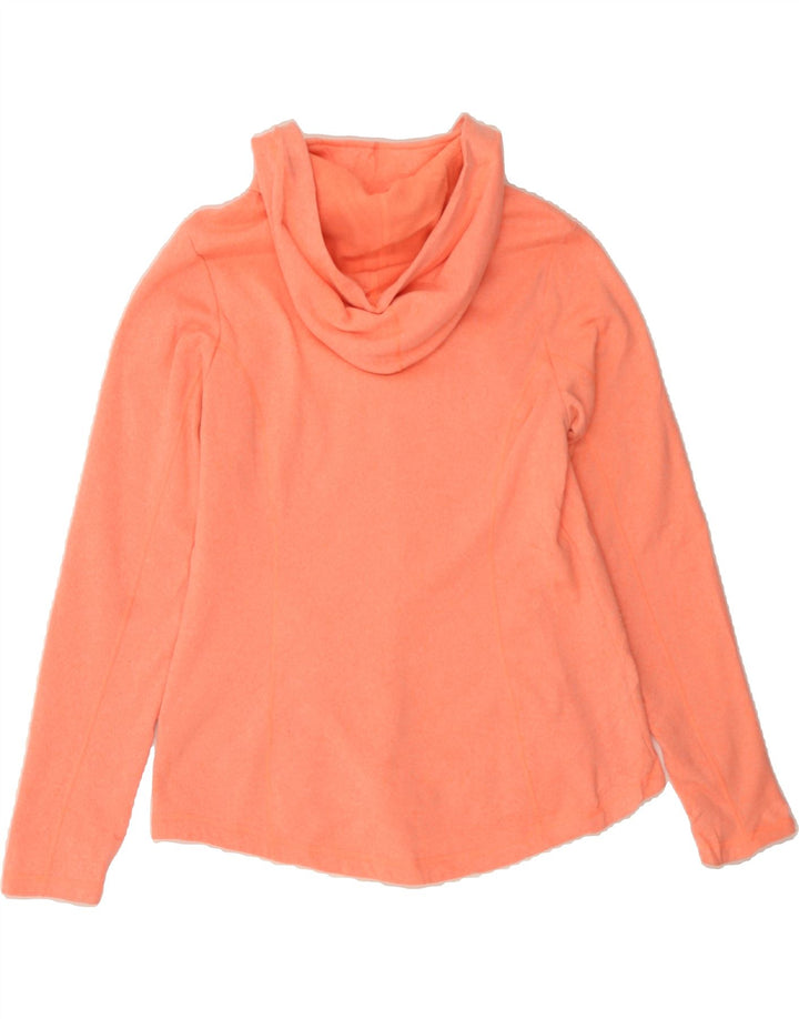 FILA Womens Zip Neck Hoodie Jumper UK 14 Large Orange Polyester Vintage Fila and Second-Hand Fila from Messina Hembry 