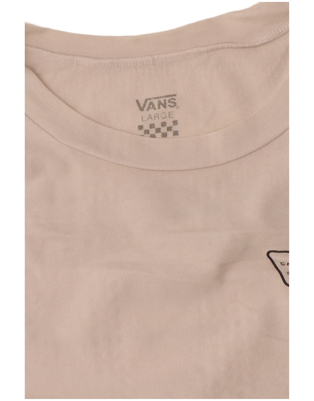 Vans Womens Graphic T-Shirt Top UK 16 Large White
